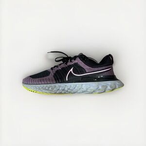 AMPUTEE LEFT ONLY WOMEN'S REACT INFINITY RUN FK 2 RUNNING SNEAKERS PURPLE BLACK